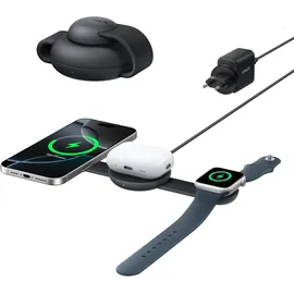 Anker MagGo Wireless Charging Station (3-in-1, Foldable Pad) schwarz