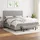 vidaXL Boxspringbett mit Matratze Hellgrau 160x200 cm Stoff - Grau