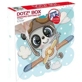 needle art world Diamond Painting Panda Flugzeug Bastelset