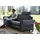 Hukla Couch Leder 3-Sitzer Blau