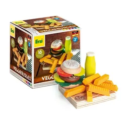 Erzi - Sortierung Veggieburger, Kinder-Kaufladen und Spielküchen Zubehör