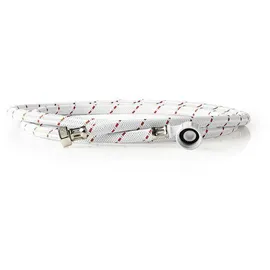 Nedis Nylon Zulaufschlauch, Weiß, 1/2'', 3/4'', 10 Bar (WAIH3412SH1N25)