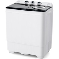 GOPLUS Waschmaschine mit Schleuder, Toploader, Wäscheschleuder, Waschautomat mit 7,5 kg Waschkapazität & 3 kg Schleuderkapazität, für Wohnung, ...