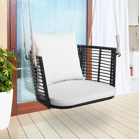 Costway Hängesessel Terrassenschaukel Beige