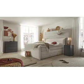 Set One by Musterring Boxspringbett »Florida« in modernem Cord-Bezug, mit Bettkasten, in 3 Größen erhältlich