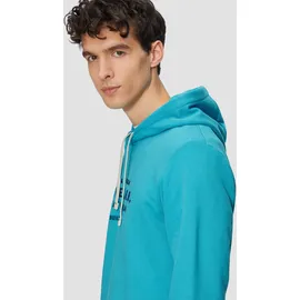 s.Oliver Hoodie Sweatshirt mit Stickerei Türkis L
