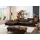 W.Schillig Ecksofa "piedroo, Designsofa mit tollem Sitzkomfort, bequem und elegant, L-Form", braun (mocca s37), B:343cm H:70cm T:193cm, Stoff S37 (100% Polyester): Luxus-Microfaser in Lederoptik, Sofas, Ecksofa, Kopfteilverstellung, wahlweise mit