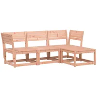 vidaXL 4-tlg Garten-Lounge-Set Massivholz Douglasie Modell 7