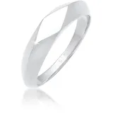 Elli Siegelring Kleiner Siegelring Raute Pinky Ring 925 Silber silberfarben 48 mm