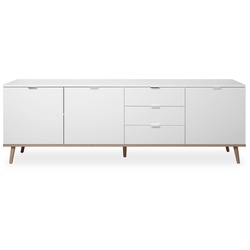 Finori Göterborg 57 Sideboard/Weiß/Sonoma Eiche