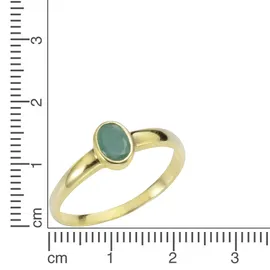 VIVANCE Fingerring VIVANCE "375/- Gelbgold mit Smaragd" Gr. 62, gelb, Fingerringe, Damen, 062 (19,7), Gold, Fingerring