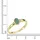 VIVANCE Fingerring VIVANCE "375/- Gelbgold mit Smaragd" Gr. 62, gelb, Fingerringe, Damen, 062 (19,7), Gold, Fingerring