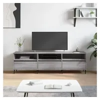 Furnicato TV-Schrank Grau Sonoma 150x30x44,5 cm Holzwerkstoff