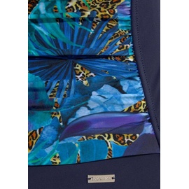 LASCANA Badeanzug, mit Dschungel-Optik und Shaping-Effekt, blau