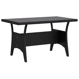 vidaXL Outdoortisch-Set 5 Stk.  Schwarz/Cremeweiß