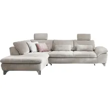 die planbar Ecksofa Cord 3-Sitzer Beige
