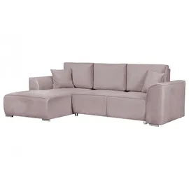 OTTO home Ecksofa OTTO HOME "BEATRICE optionale Schlafsofa mit Bettkasten, B/T/H: 265/170/86 cm", lila, B:265cm H:86cm T:170cm, 100% Polyester, Sofas, Ecksofa, L-Form, wahlweise auch mit Bettfunktion und Bettkasten