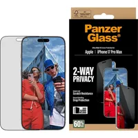 Panzer Glass PanzerGlass® 2-Way Privacy Displayschutz iPhone 17 Pro; Ultra-Wide Fit m. EasyAligner