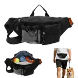 Leckerlitasche für Hunde, Bauchtasche, Gassi Tasche Hund, Hunde Leckerlitasche Futterbeutel Hund aus Nylon Leichtes Hundes Zubehör zum Umhängen