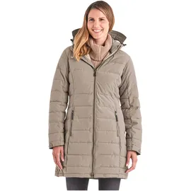 KILLTEC G.I.G.A. DX by Killtec GW 13 Wmn Qltd Prk Funktionsparka Steppparka mit abzippbarer Kapuze, hellbeige, 44 EU