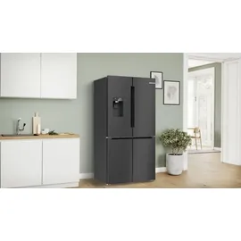 Bosch KFI96AXEA Serie 6 French Door (574 l, 1830 mm hoch, Schwarz)