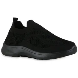 Herren Slip Ons in Schwarz