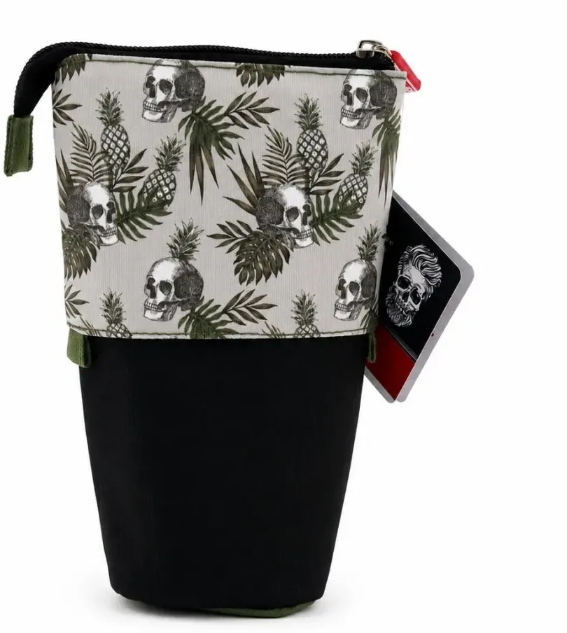 BRUNNEN Pop-Up Federmäppchen ? Totenkopf & Tropen-Design