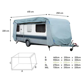Greenyard Abdeckplane 610 x 250 x 220 cm Grau