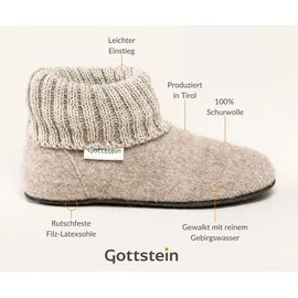 Gottstein Alpine Boot FE | Kinder Hausschuh | Kinder | Farbe | Pantoffel in Größe 25