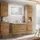 Lomadox Luton-56-Craft Hängeschrank 35 x 75 x 22 cm Wotan Eiche Metall/MDF/Spanplatte