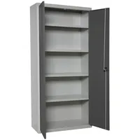 Proregal Stahlschrank AMEGO HxBxT 180x60x40cm | 4x Fachboden Anthrazit-Grau