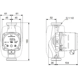 Grundfos ALPHA2 25-40 180 mm