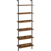 HOOBRO Bücherregal 200 x 40 x 30 cm Schwarz