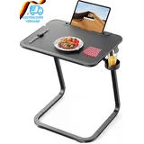 SAIJI Beistelltisch, Doppelnutzung Frühstückstablett Laptoptisch, Stabilere U-Fö
