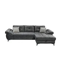 uno Ecksofa  Nino ¦ grau ¦ Maße (cm): B: 288 H: 90 T: 170