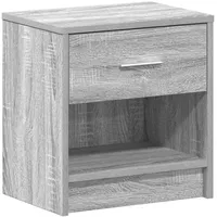 VidaXL Nachttisch mit Schublade Grau Sonoma 39x28x41 cm