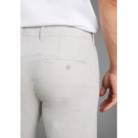 MAN'S WORLD MAN'S WORLD, Herren, Gr. 24, N + U Gr, hellgrau, Web, Obermaterial: 98% Baumwolle, 2% Elasthan, regular fit lang, Hosen Chinohose, leichte Struktur im Gewebe