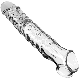 Kutocesy Penishülle Penis Ring Penismanschette Für Penisverlängerung Cock Sleeve Stimulation G-Punkt Extrem Sexspielzeug Für Männer (Transparent)