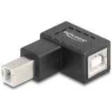 DeLock USB 2.0 Adapter [1x USB 2.0 Stecker B - 1x USB 2.0 Buchse 90° gewinkelt 67204