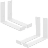 ML-Design Regalhalterung, Weiß, Metall, 14x4x20 cm, Wohnzimmer, Regale, Wandregale