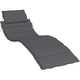 vidaXL Sonnenliegen-Auflage 186 x 58 x 4 cm grau 1 St.