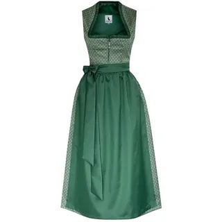 Alpenmärchen Dirndl Langes Dirndl Avelina in grün - ALM1059 gelb 56