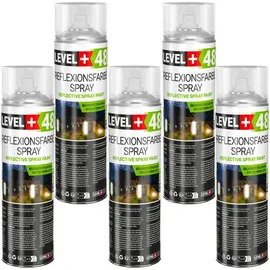 Level + Reflektierende Sprayfarbe Grau 2,5 l
