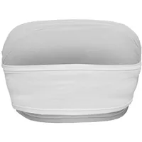 URBAN CLASSICS Ladies Bandeau weiß Größe M