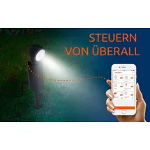LINK2HOME WiFi LED Außen-Strahler 3+3 x 1W anthrazit