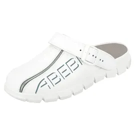 Abeba Clog 7310, OB FO EA SRC, weiß, Gr. 44
