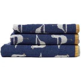 Homescapes Frottee-Handtuch 50 x 85 cm blau