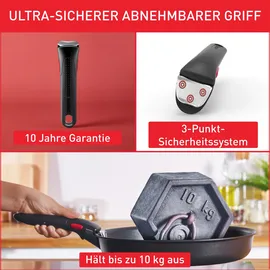 Tefal Ingenio Emotion Set 5-tlg. Pfanne 24 cm + 28 cm + Kasserolle 16 cm + 20 cm + abnehmbarer Griff
