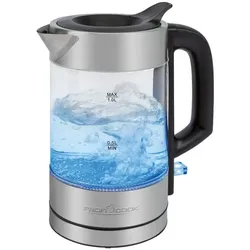 1L Elektrischer Glas-Wasserkocher ProfiCook PC-WKS1229G Nicht-Intensivnutzung Proficook