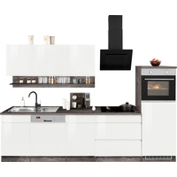Kochstation Küchenzeile »KS-Virginia«, Breite 300 cm, mit E-Geräten, weiß